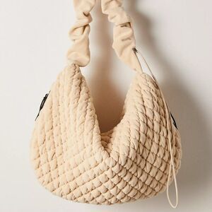FREE PEOPLE Pucker Up Fleece Carryall Bag In Home Plate NWT
